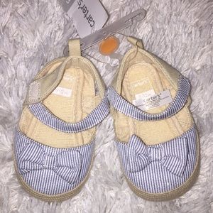 NWT Carters Baby Girl Slip-On Shoes 9-12 Months